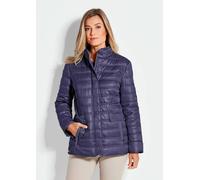 Steppjacke GOLDNER "Leichte Steppjacke mit vielen Details", Damen, Gr. 40, blau (marine), Obermaterial: 100% Polyester PES., Sonstiges, Jacken Steppjacke, mit Ripsbändern an den Taschen (13216228-40) 