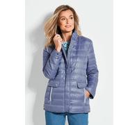 Steppjacke GOLDNER "Leichte Steppjacke mit vielen Details", Damen, Gr. 44, blau (himmelblau), Obermaterial: 100% Polyester PES., Sonstiges, Jacken Steppjacke, mit Ripsbändern an den Taschen (48476116-