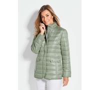 Steppjacke GOLDNER "Kurzgröße Leichte Steppjacke mit vielen Details", Damen, Gr. 19, grün (baummoos), Obermaterial: 100% Polyester PES., Sonstiges, Jacken Steppjacke, mit Ripsbändern an den Taschen (8