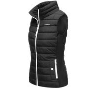 Leichte Steppweste mit seitlichen Rippbündchen "Reimii" Black XXXL
