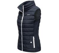 Steppweste MARIKOO "Reimii", Damen, Gr. XS, blau (navy), Obermaterial: 100% Polyester; Obermaterial 2: 95% Polyester, 5% Elasthan; Innenseite: 100% Polyester; Futter: 100% Polyester; Wattierung: 100% 