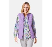 Leichte Steppweste mit Stehkragen lila 22