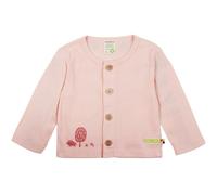 Leichte Strickjacke Ripp rosa mit Print 74/80
