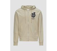 Leichte Sweatjacke mit Kapuze und Artwork L Beige 2150078.8065.L