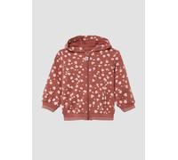 Leichte Sweatjacke mit Kapuze und Glitzer-Details 86 rot 2164960.38A4.86