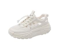 leichte turnschuhe damen Sneakers Schuhe Sommer Orthopädische Schuhe Bequeme Rutschfest Walkingschuhe Leichte Breite Füße Laufschuhe Weichen Sohle Barfußschuhe orthopädische damenschuhe Beige 36