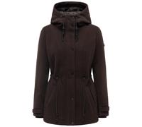 Kurzmantel NAVAHOO "Lächelstern 14", Damen, Gr. M (38), braun, Obermaterial: 100% Polyester. Innenfutter: 100% Polyester. Ärmelfutter: 100% Polyester, tailliert Po-bedeckend, hoch geschlossener Aussch