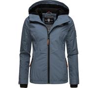 Leichte Übergangsjacke mit Kapuze "Brombeere" Dusty Blue L