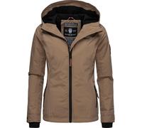 Outdoorjacke MARIKOO "Brombeere", Damen, Gr. M (38), grau (taupe), Obermaterial: 100% Polyester, Innenseite: 100% Polyester, Jacken Outdoorjacke, sportliche Übergangsjacke mit Kapuze (62332326-M) taup