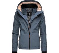 Outdoorjacke MARIKOO "Erdbeere", Damen, Gr. L (40), blau (rauchblau), Oberstoff: 100% Polyester, Futter: 100% Polyester, Wattierung: 100% Polyester, Ärmelfutter: 100% Polyester, sportlich, tailliert h