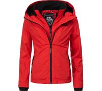 Marikoo Outdoorjacke »Erdbeere« sportliche Funktionsjacke mit Kapuze, rot