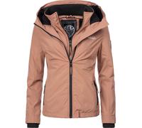 Outdoorjacke MARIKOO "Erdbeere" Gr. L (40), braun (rostbraun) Damen Jacken Outdoorjacken sportliche Funktionsjacke mit Kapuze (68001530-L)