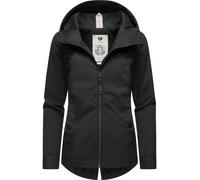 Outdoorjacke RAGWEAR "Monade Übergang" Gr. 6XL (52), grau (dunkeltitanfarben) Damen Jacken Lange stylische Übergangsjacke mit großer Kapuze (35821964-6XL)