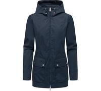 Outdoorjacke RAGWEAR "Monadetta A", Damen, Gr. M (38), blau (navy), Obermaterial: 65% Polyester, 35% Baumwolle. Innenfutter: 100% Polyester, A-Linie Po-bedeckend, hoch geschlossener Ausschnitt, Ärmel