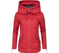 Outdoorjacke NAVAHOO "Wekoo" Gr. M (38), rot Damen Jacken Outdoorjacken moderner Übergangsparka aus Baumwolle mit Kapuze (65466065-M)