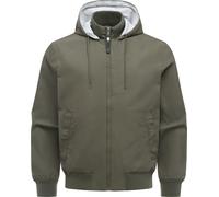 Leichte Übergangsjacke mit verstellbarer Kapuze "Crusien Hood YOUMODO" Dark Olive 4XL