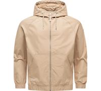 Outdoorjacke RAGWEAR "Roog YOUMODO", Herren, Gr. XL (54), sand, Obermaterial: 65% Baumwolle, 35% Polyester, Basic, gerade hüftbedeckend, hoch geschlossener Ausschnitt, elastischer Bund, Jacken Outdoor