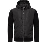 Outdoorjacke RAGWEAR "Ronel", Herren, Gr. M (50), schwarz, Obermaterial 1: 100% Polyester, Obermaterial 2: 100% Baumwolle, Innenfutter: 100% Polyester, Wattierung: 100% Polyester, casual, gerade hüftb