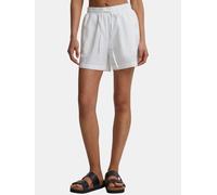 leichte Urban Classics Damen Shorts Kordelzug Taschen 105 g/m² mit Baumwolle Weiß XS