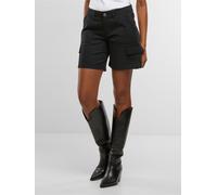 leichte Urban Classics Damen Shorts Stretch Reißverschluss Taschen mit Baumwolle Schwarz 30