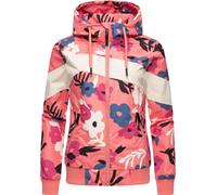Outdoorjacke RAGWEAR "Nuggie Block Flower", Damen, Gr. M (38), orange (koralle), Außenmaterial: 100% Polyester; Innenfutter: 100% Polyester, gerade hüftbedeckend, eng Rippstrickbündchen, Jacken Outdoo