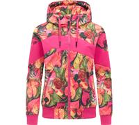 Outdoorjacke RAGWEAR "Nuggie Block Flower", Damen, Gr. M (38), multi combo26, Außenmaterial: 100% Polyester; Innenfutter: 100% Polyester, gerade hüftbedeckend, eng Rippstrickbündchen, Jacken Outdoorja