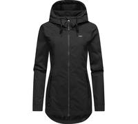 Outdoorjacke RAGWEAR "Zuzka" Gr. 5XL (50), grau (dunkeltitanfarben) Damen Jacken Lange stylische Übergangsjacke mit großer Kapuze (14126520-5XL)