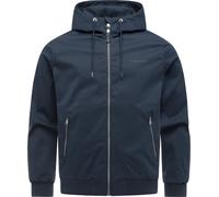 Outdoorjacke RAGWEAR "Stewie Twill YOUMODO", Herren, Gr. S (48), navy, Twill, Obermaterial: 100% Polyester; Futter: 100% Polyester, gerade hüftbedeckend, hoch geschlossener Ausschnitt, Ärmel ohne Ärme