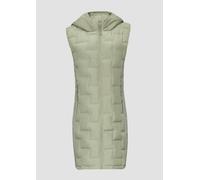 Leichte Weste im Fabricmix mit Prägung 38 Grün