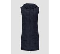 Leichte Weste im Fabricmix mit Prägung 40 blau 2150980.5959.40