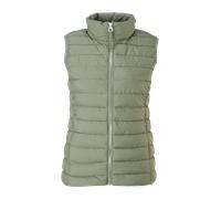 Leichte Weste mit Steppung und Stehkragen 48 Grün 2116408.7814.48