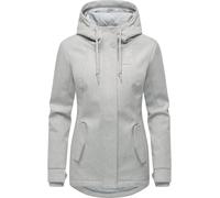 Winterjacke RAGWEAR "Monadde Felt YOUMODO", Damen, Gr. XXXL(46), ash, Obermaterial: 100% Polyester, Innenfutter: 100% Polyester, Wattierung: 100% Polyester, Basic, tailliert Po-bedeckend, hoch geschlo