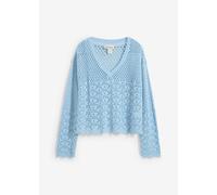 Leichter Ajour-Pullover 44/46 (L)