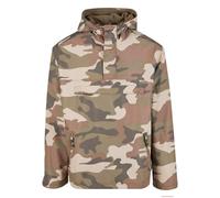 leichter Brandit Fleece Pull Over Windbreaker mit Kapuze Light Woodland L