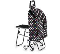 Leichter Einkaufswagen, Zusammenklappbarer Einkaufswagen mit drehbaren Rädern, Größe 88 x 26 cm