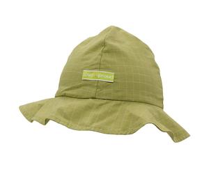 Leichter karierter Sonnenhut hellgrün 74