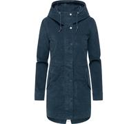 Kurzmantel RAGWEAR "Cannas Cordy YOUMODO", Damen, Gr. M (38), dunkelpetrol, Cord, Obermaterial: 98% Baumwolle, 2% Elasthan. Innenfutter: 100% Polyester, figurumspielend ca. Mitte Oberschenkel, hoch ge