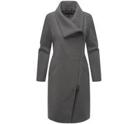 Kurzmantel NAVAHOO "Samtrose 14", Damen, Gr. XS (34), grau (anthrazit), Obermaterial: 90% Polyester, 10% Viskose, Innenfutter: 100% Polyester, Ärmelfutter: 100% Polyester, elegant, figurumspielend kni