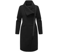 Kurzmantel NAVAHOO "Samtrose 14", Damen, Gr. XXXL (46), schwarz, Obermaterial: 90% Polyester, 10% Viskose, Innenfutter: 100% Polyester, Ärmelfutter: 100% Polyester, elegant, figurumspielend knieumspie