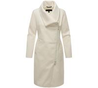 Kurzmantel NAVAHOO "Samtrose 14", Damen, Gr. XS (34), weiß (sanftes weiß), Obermaterial: 90% Polyester, 10% Viskose, Innenfutter: 100% Polyester, Ärmelfutter: 100% Polyester, elegant, figurumspielend 