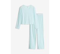 Leichter Pyjama mit Herzchenmuster 40/42 (M)