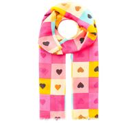 Leichter Schal Zwillingsherz "Herzchen & Karos" - in zwei Farben Multicolor