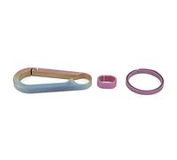 Leichter Schlüsselanhänger aus Legierung, Schlüsselanhänger zum Aufhängen an der Taille mit Anti-Verlust-Schnalle, langlebiger, einteiliger Schlüsselhalter für Outdoor-Klettern, (Colorful)