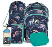 Leichter Schulrucksack Dinosaurier-Set, 5-tlg. COCO 25016 SET 5IN1