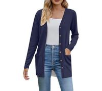 Leichter Sommer Cardigan Damen Damenstrickjacke Schwarzer Bolero Business Outfit Blouson Fashion Festliche Jacke Blazer Pieces Frühlingsjacke Lang Sweater Damenmantel Frühling Lila Jacket