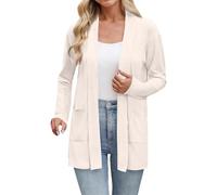 Leichter Sommer Cardigan Weißer Bolero Strickjacke Baby Mädchen Schwarz Curvy Mode Damen Damenmode Sommermantel Leicht Übergangsjacke Lang Fleece Pullover Beige Jacke Damenblazer Übergangsparka
