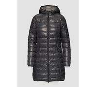 Leichter Steppmantel mit Kapuze S grau