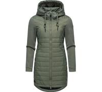 Leichter Steppmantel mit weichen Ärmeln "Lucinda Long" Olive24 4XL