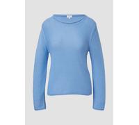 Leichter Strickpullover in Ripp-Optik 32 blau 2174063.5141.32