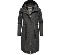 Navahoo Damen Parka leicht Übergangs-Jacke mit Kapuze Josinaa Anthracite Gr. XS